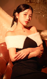 モデル：160cm（着用サイズ：FREE　着用カラー：BLK）