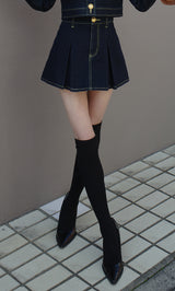 Darich　ダーリッチ　DDボタンデニムスコート　Mサイズ DDボタンデニムスコート – Darich