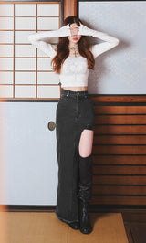モデル：160cm（着用サイズ：FREE　着用カラー：WHT）