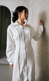 モデル：160cm（着用サイズ：FREE　着用カラー：WHT）
