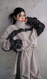 モデル：160cm（着用サイズ：FREE　着用カラー：GRY）