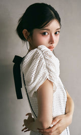 モデル：160cm（着用サイズ：FREE　着用カラー：WHT）