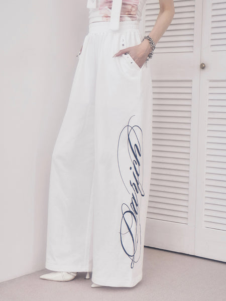 Body Script Sweat Loose Pants