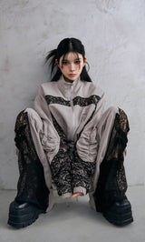 モデル：160cm（着用サイズ：FREE　着用カラー：GRY）