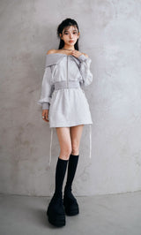 モデル：160cm（着用サイズ：FREE　着用カラー：L-GRY）