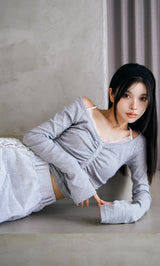 モデル：160cm（着用サイズ：FREE　着用カラー：GRY）