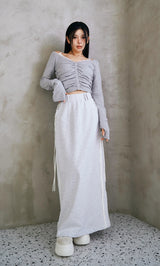 モデル：160cm（着用サイズ：FREE　着用カラー：GRY）