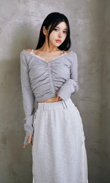 モデル：160cm（着用サイズ：FREE　着用カラー：GRY）