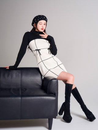 モデル：160cm（着用サイズ：FREE　着用カラー：IVO）