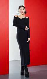 モデル：160cm（着用サイズ：FREE　着用カラー：BLK）