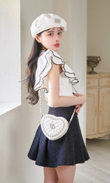 モデル：160cm（着用サイズ：S　着用カラー：BLK）