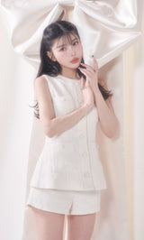 モデル：160cm（着用サイズ：S　着用カラー：WHT）
