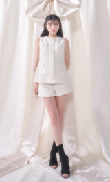 モデル：160cm（着用サイズ：S　着用カラー：WHT）