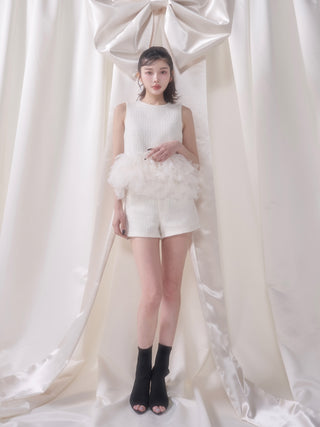 モデル：160cm（着用サイズ：FREE　着用カラー：WHT）