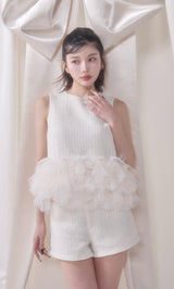モデル：160cm（着用サイズ：FREE　着用カラー：WHT）