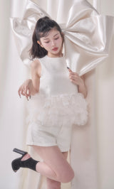 モデル：160cm（着用サイズ：FREE　着用カラー：WHT）