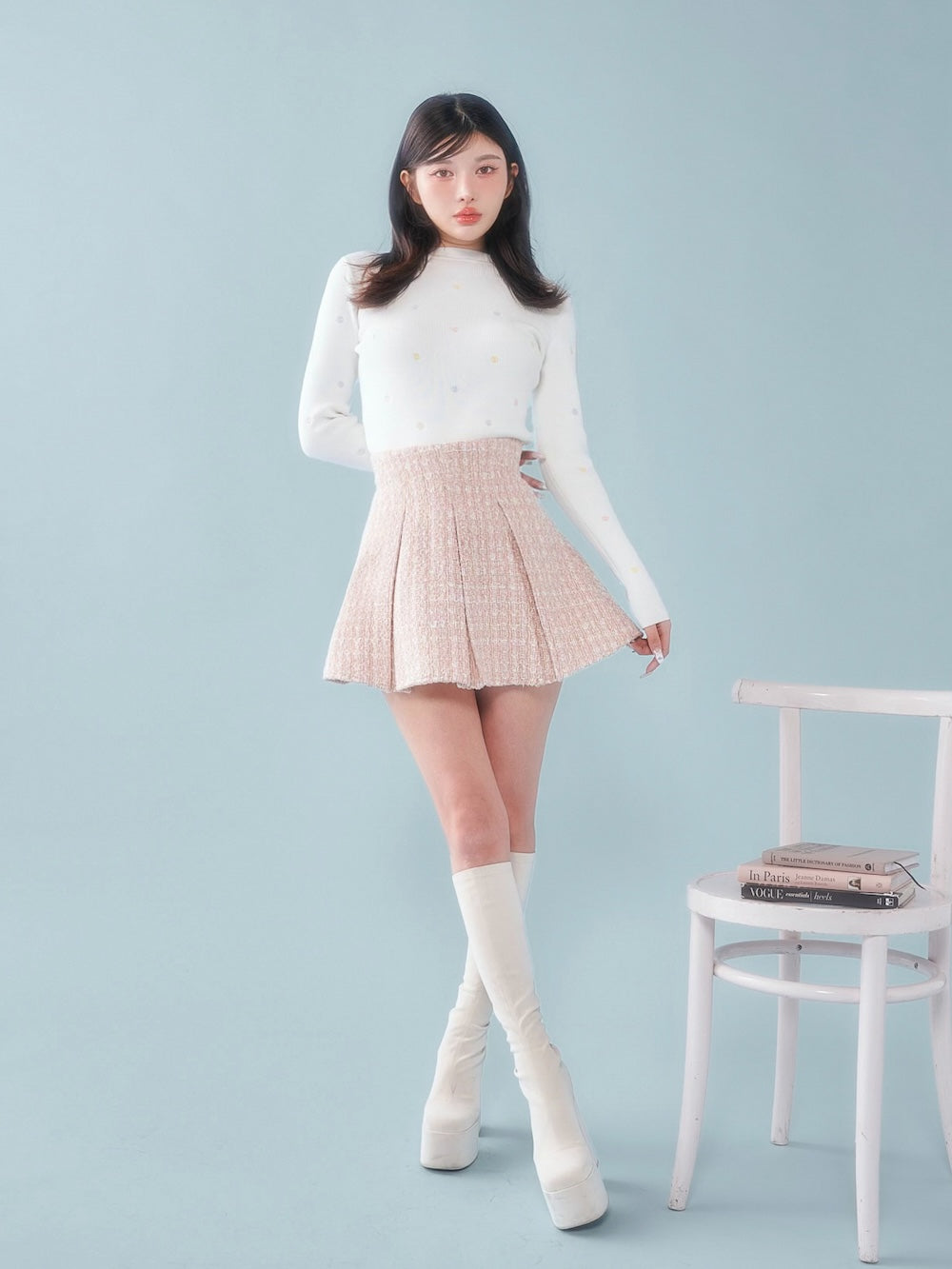 ファンシーツイードフレアミニスカート – Darich (ダーリッチ)