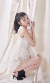 モデル：160cm（着用サイズ：FREE　着用カラー：WHT）