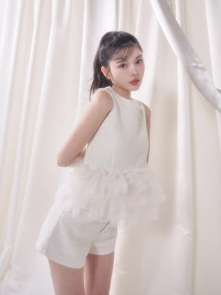 モデル：160cm（着用サイズ：S　着用カラー：WHT）