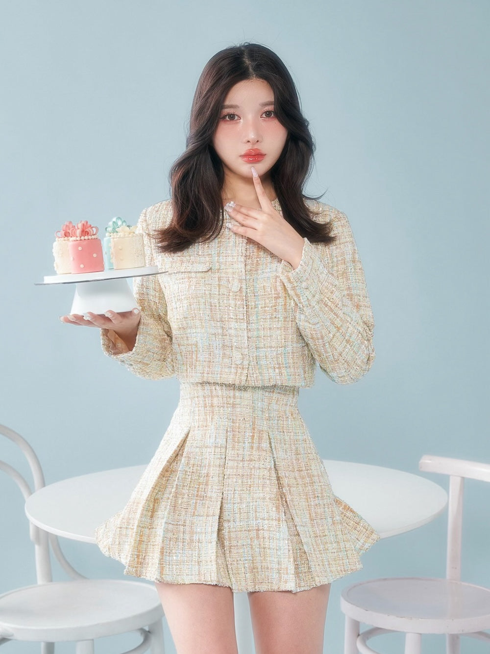 ファンシーツイードフレアミニスカート – Darich (ダーリッチ)