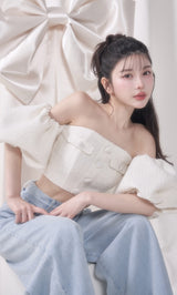 モデル：160cm（着用サイズ：FREE　着用カラー：WHT）