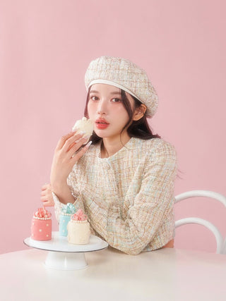 モデル：160cm（着用サイズ：FREE　着用カラー：IVO）