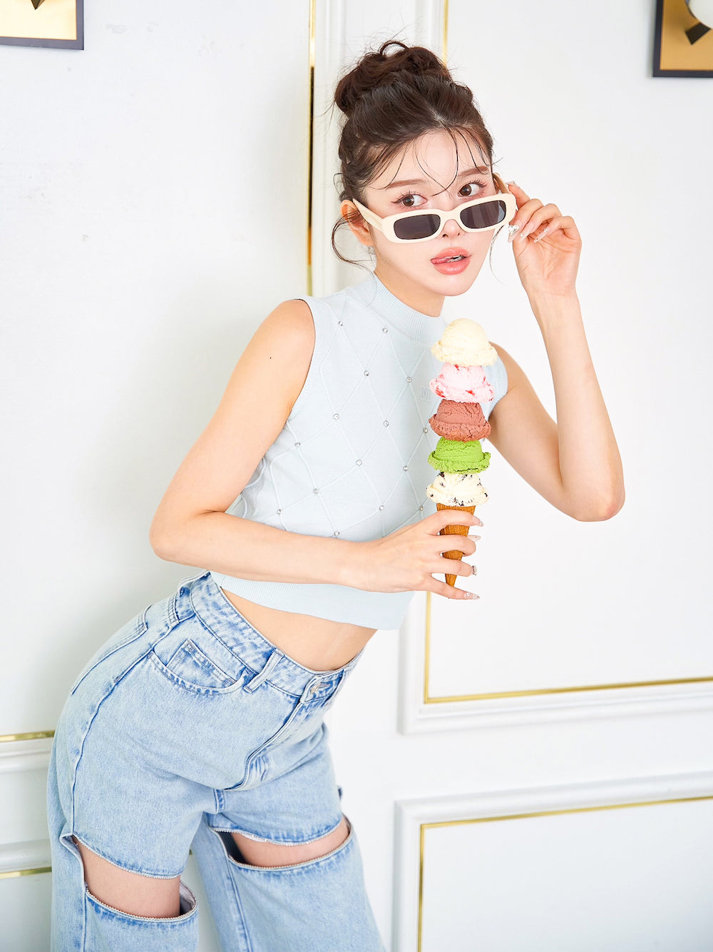 ストーンダイヤニットトップス – Darich (ダーリッチ)