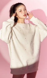 モデル：160cm（着用サイズ：FREE　着用カラー：WHT）