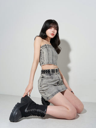 モデル：160cm（着用サイズ：FREE　着用カラー：BLK）