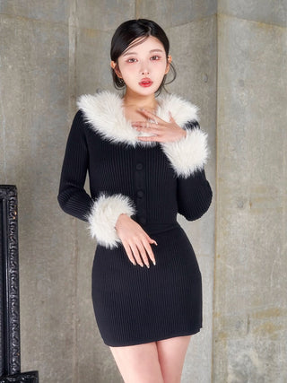 モデル：160cm（着用サイズ：FREE　着用カラー：BLK）
