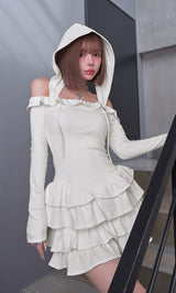 モデル：160cm（着用サイズ：FREE　着用カラー：WHT）