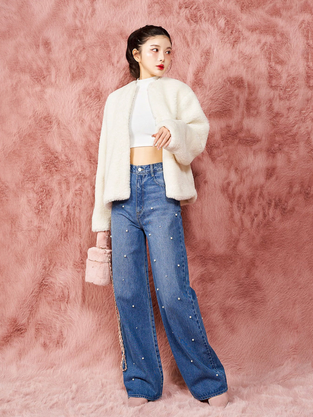 ノーカラーボリュームファーコート – Darich (ダーリッチ)