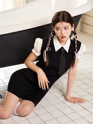 モデル：160cm（着用サイズ：FREE　着用カラー：BLK）