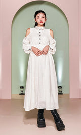 モデル：160cm（着用サイズ：FREE　着用カラー：WHT）