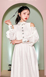 モデル：160cm（着用サイズ：FREE　着用カラー：WHT）