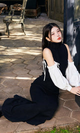 モデル：160cm（着用サイズ：FREE　着用カラー：BLK）