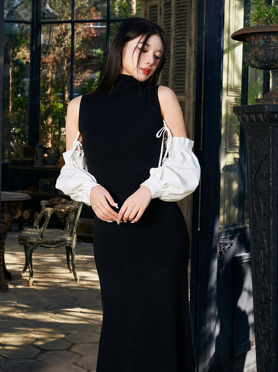 モデル：160cm（着用サイズ：FREE　着用カラー：BLK）