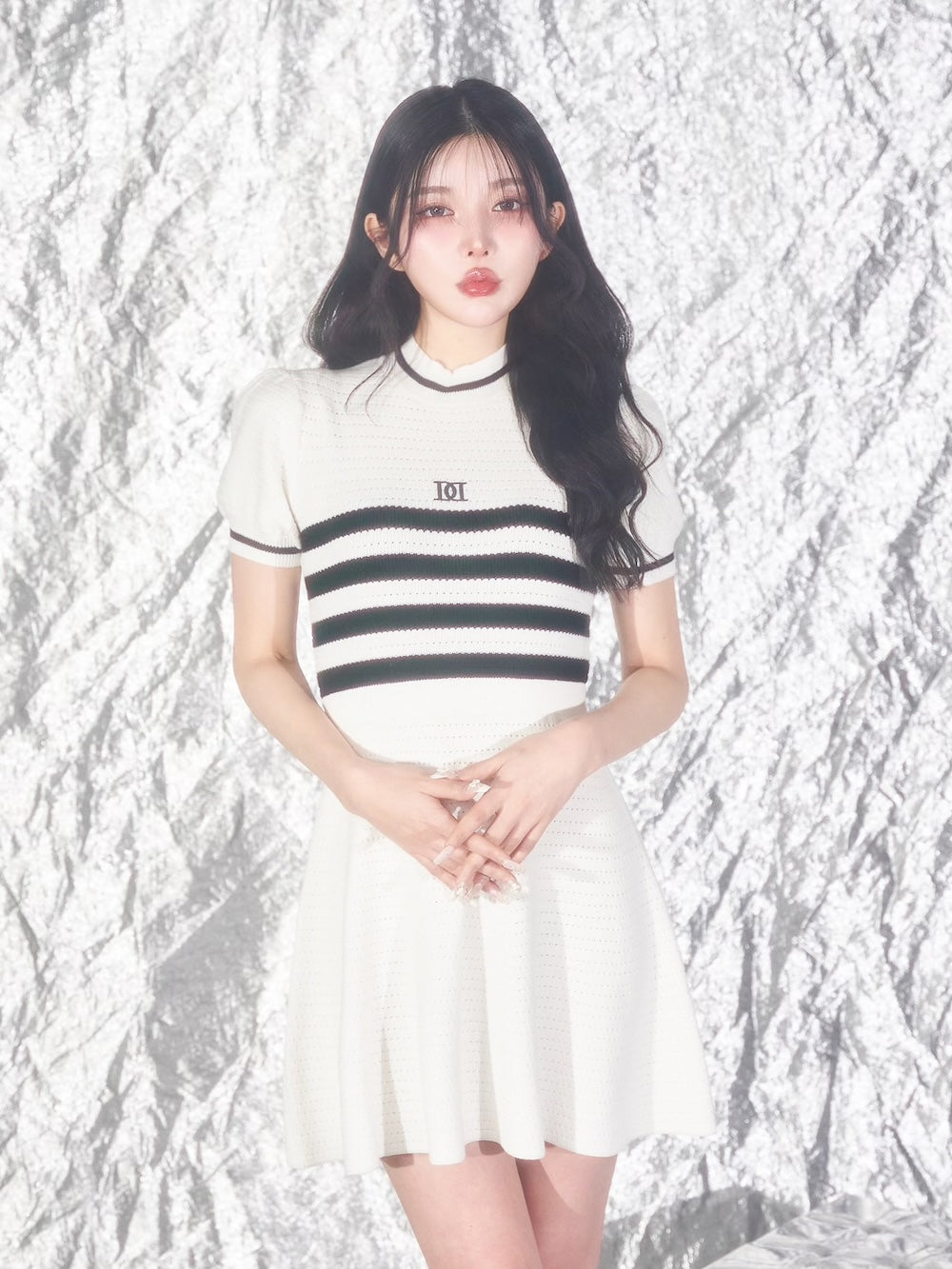 ボーダーニットフレアミニワンピース – Darich (ダーリッチ)