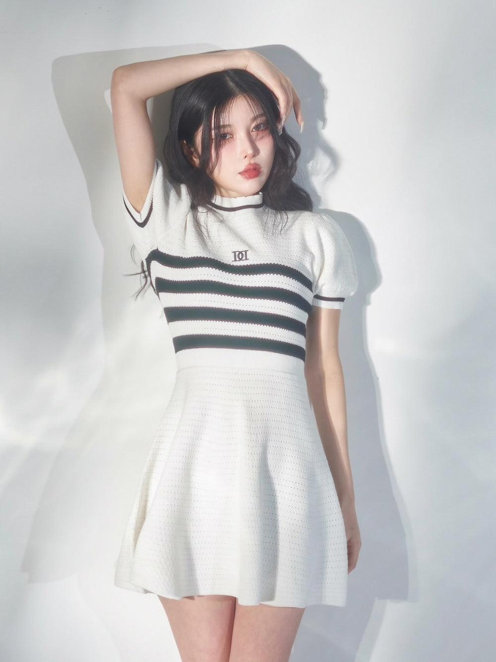 ボーダーニットフレアミニワンピース – Darich (ダーリッチ)