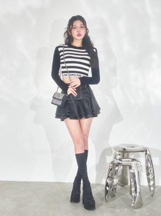 モデル：160cm（着用サイズ：S　着用カラー：BLK）