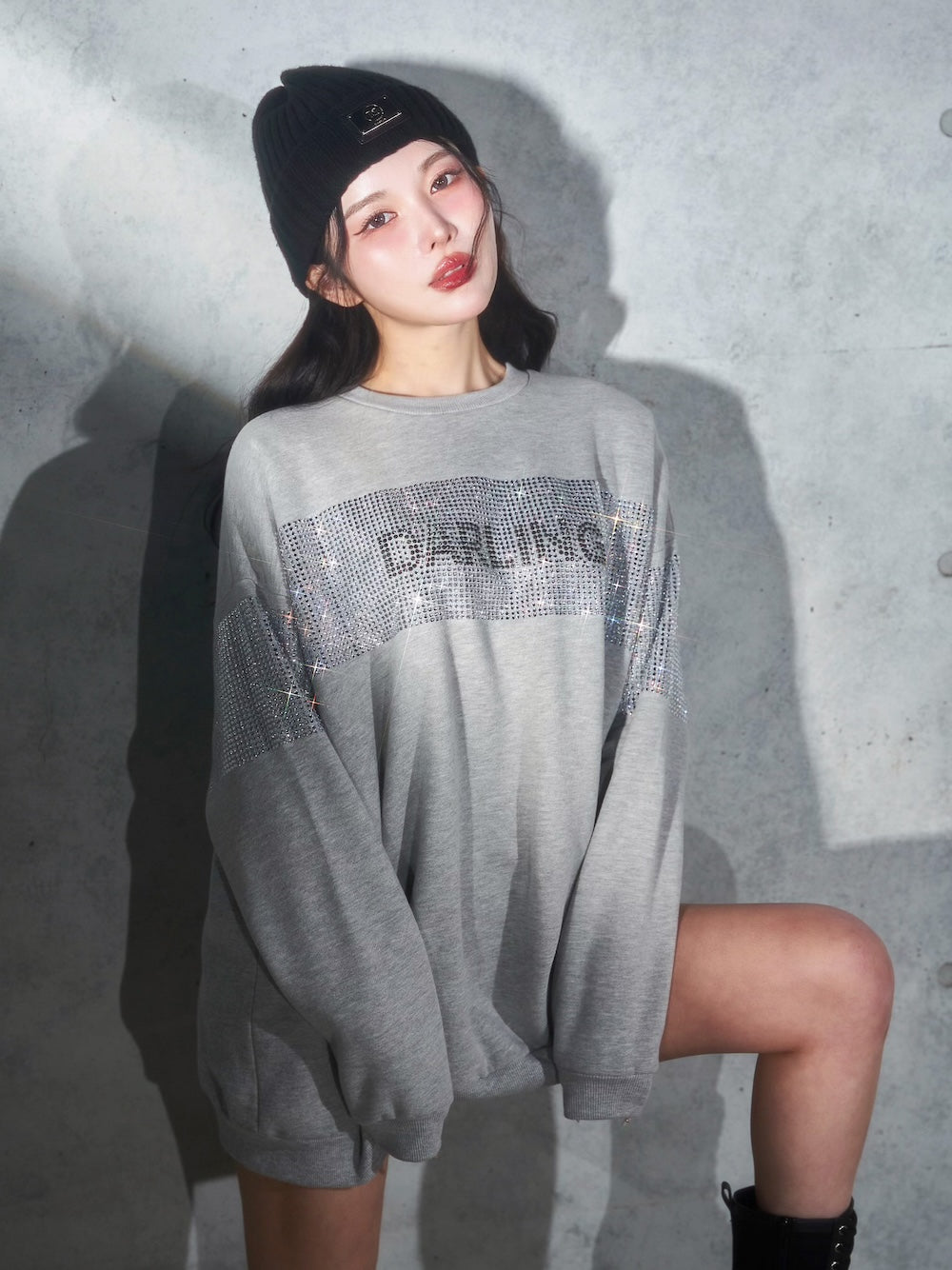 darich ダーリッチ クリスタルロゴ パーカー ダーリッチ Darich クリスタルロゴビッグパーカー （ホワイト