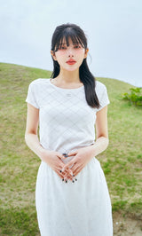 モデル：160cm（着用サイズ：FREE　着用カラー：WHT）