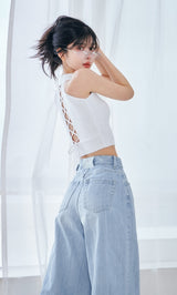 モデル：160cm（着用サイズ：FREE　着用カラー：WHT）
