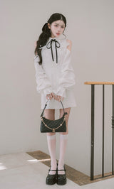 モデル：160cm（着用サイズ：FREE　着用カラー：WHT）