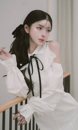 モデル：160cm（着用サイズ：FREE　着用カラー：WHT）