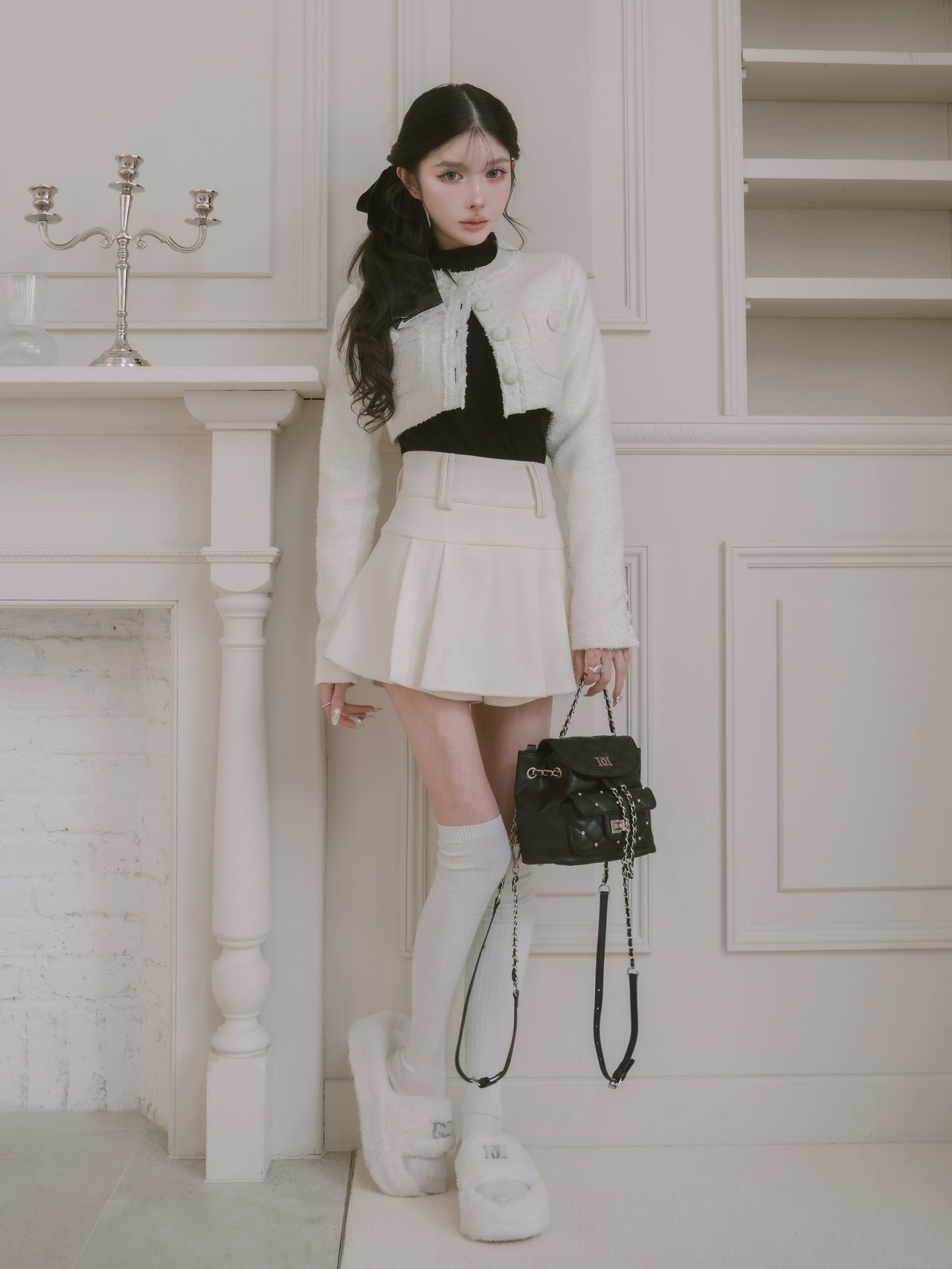 モデル：160cm（着用サイズ：FREE　着用カラー：IVO）