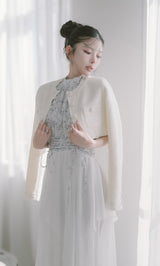 モデル：160cm（着用サイズ：FREE　着用カラー：GRY）