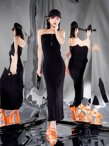 モデル：160cm（着用サイズ：FREE　着用カラー：BLK）