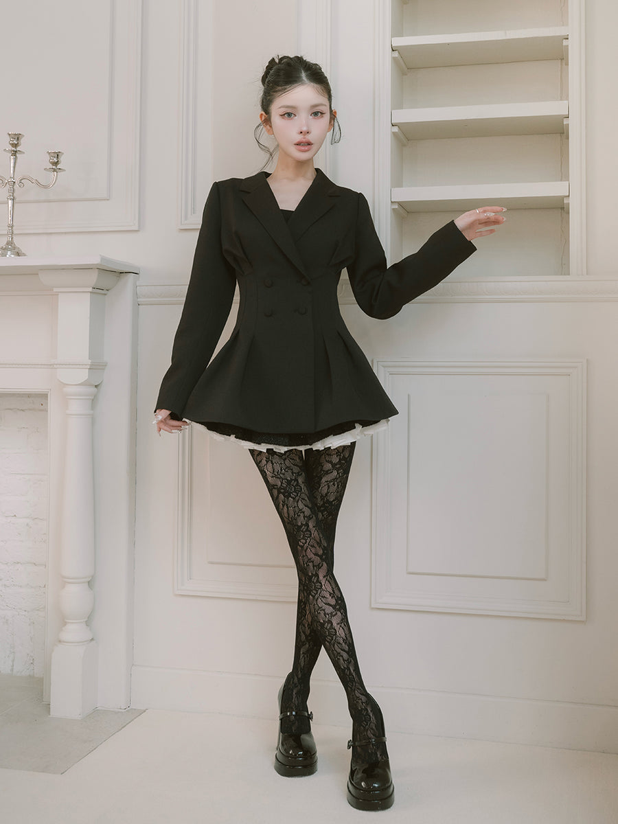 モデル：160cm（着用サイズ：FREE　着用カラー：BLK）