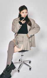 モデル：160cm（着用サイズ：FREE　着用カラー：GRY）